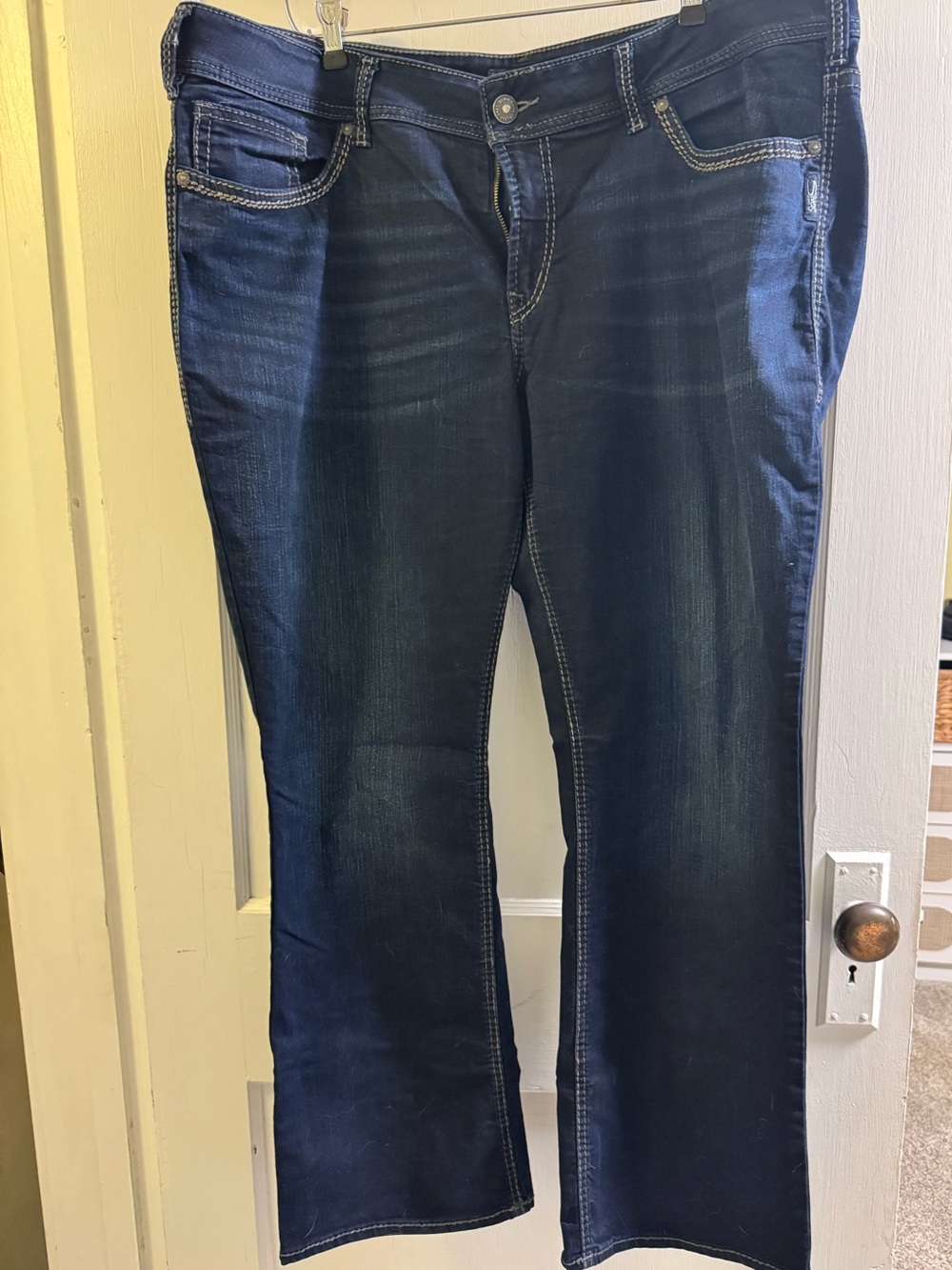 Silver Suki Jeans Dark Indigo Boot-Cut Jeans